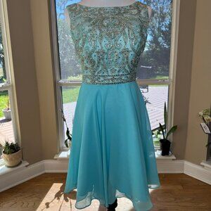 Turquoise party dress